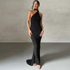 Robe Longue Asymétrique & Dos Nu « Sienne » | L'Inédite Paris