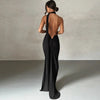 Robe Longue Asymétrique & Dos Nu « Sienne » | L'Inédite Paris