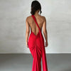 Robe Longue Asymétrique & Dos Nu « Sienne » | L'Inédite Paris